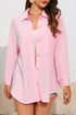 Roll Tab Sleeve Ribbed Cording Shacket